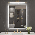 LOVESPEJO 22"x30" Backlit Mirror Bathroom, Lighted Bathroom Mirror with Lights, Fogless, Dimmable, 3 Color Changing, Shatterproof, Horizontal/Vertical（no Motion Sensor）