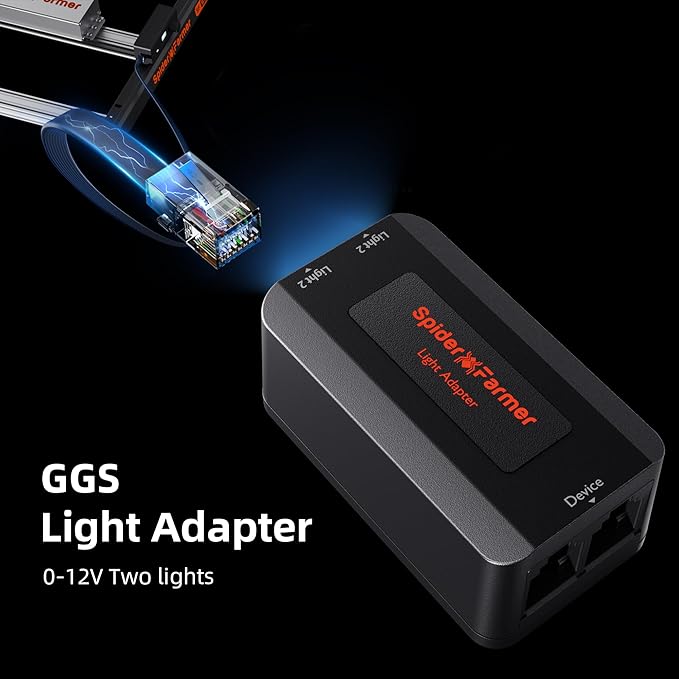 Spider Farmer GGS AC5 Power Strip Kits, 5 AC APP-Based Controls Outlets, 3 in 1 Soil Sensor, Temp Humid Light Sensor, for Indoor Grow Tent and Room