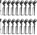 ZYAN Low Voltage Die-Cast Aluminum Landscape Spotlights, 6W 600LM 2700K Warm White, IP65 Waterproof Outdoor Landscape Lighting for Garden Yard Path, 16 Pack (2x8Pack)
