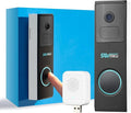 Vicohome D2A Home Surveillance Wireless Video Doorbell with Chime, Battery, Waterproof, Audible Alarm Easy to Setup,2.4GHz Wi-Fi, Human Detection,Two Way Audio, Micro SD Slot, 180 Days Exchange Policy