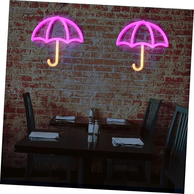 Light up Sign Photo Moon Lamp Umbrella Neon Night Lamp Neon Sign Night Light Led Neon Light Dorm Decor Aesthetic Room Decor Interior Neon Sign White Plastic Usb