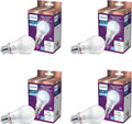 Philips Smart 60W A19 Daylight LED Bulb 4-Pack - E26- Indoor - Connects to Your Existing Wi-Fi - Control with Voice or App - Powered by WiZ Connected