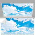Fluorescent Light Covers for Ceiling Lights -Magnetic Cloud Cover for Fluorescent Or LED Fixture 2ft x 4ft Classroom,Home,Office Decoration Filters Overhead Lighting-Cloud White-Cloud white