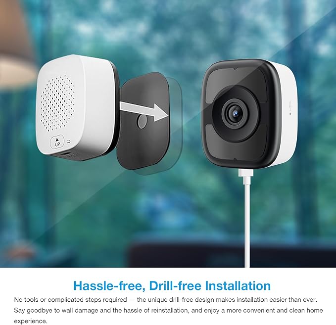 5MP 3K Window Camera, 2.4G & 5G WiFi Indoor Cameras for Home Security with Color Night Vision, Window Security Cam with Smart Human/Motion Detection, 2-Way Audio, 24/7 Recording, Easy & Quick Install