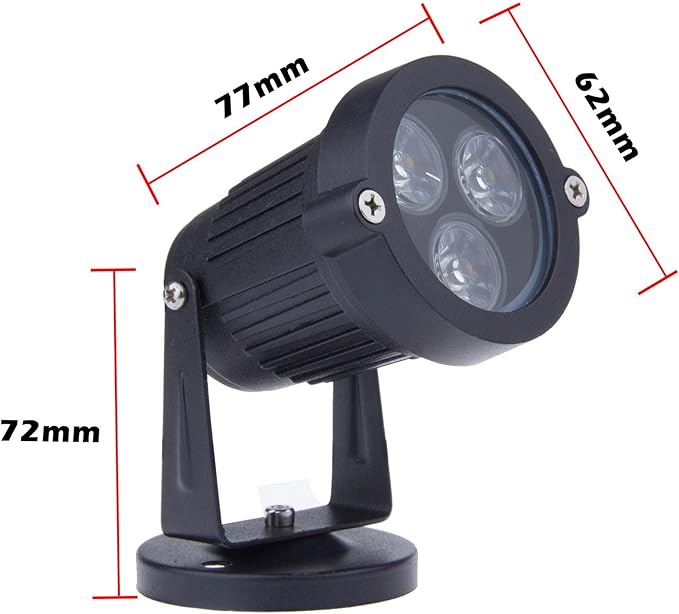 LemonBest® LED Low Voltage Landscape up Down Light for Outdoor Yard Step Lighting Warm White