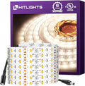 HitLights LED Strip Lights Neutral White 4000K, 16.4ft Dimmable Tape Light, 300LEDs, 150Lm/ft, CRI>90, UL Listed, 12V Flexible Rope Lights for Bedroom, Kitchen, Cabinet (Power Source Not Included)