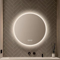 Blossom 24 Inch Large Modern LED Round Bathroom Vanity Mirror, Color Temperature Adjustable, Anti-Fog Dimmable Lights, Easy to Install, Wall Mounted Makeup Mirror with Smart Touch Button