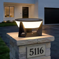 14.96" Outdoor Solar Post Lights, IP54 Waterproof Solar Column Lights Outdoor, 3000K Modern Pillar Light, Dusk to Dawn Outside Light Columns, Extra Large Post Lamp for Patio Fence Entrance