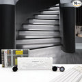 Motion-Activated Cascading Effect LED Stair Lighting Kit KMG-3233, 23.6" Aluminum Light Bar for Indoor Staircases (Cool White 6000K, 16 Stairs)