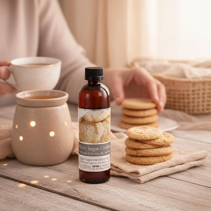 Hosley Warm Sugar Cookies Fragrance Warming Oils, Set of 2, 5oz Each. Ideal Gift for Weddings, spa, Reiki, Meditation, Bathroom Settings.P1