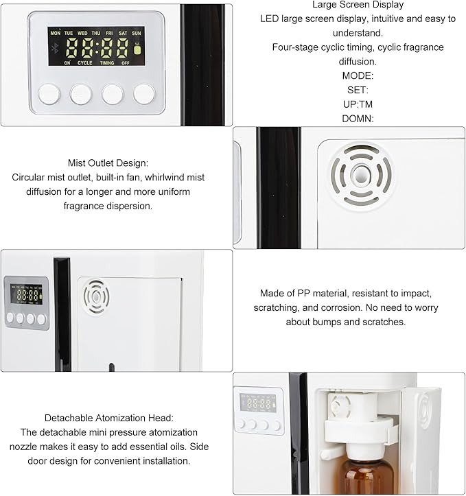 2024 Upgraded Bluetooth Smart Scent Air Machine, Diffuser, Essential Oil Diffuser Diffuser, Smart Atomizing Essential Oil Diffuser, for Home Hotel Spa Office