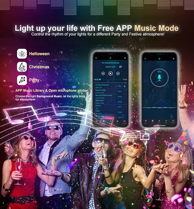 RGBW COB LED Strip Light Kit,16.5ft Color Changing Multicolor Neutral White, Cuttable Adhesive Lights Strip ETL Listed for Bedroom Party Decoration with Remote & APP Control (AC/DC Adapter Included)