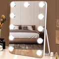 14.6" Vanity/Makeup Mirror with Lights, Hollywood Mirror with 11 Dimmable LED Bulbs,3 Color Modes,Touch Control