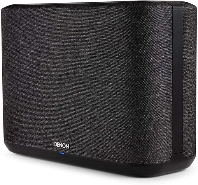 Denon Home 250 Home Stereo Wireless Speaker (Black), Bluetooth Wireless, 0.75" Tweeters, 4" Bass Drivers, 5.25" Passive Radiator, HEOS Built-in, AirPlay 2, Multi-Room Streaming, Simple Setup