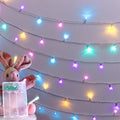ANJAYLIA Easter String Lights Battery Operated, 9.8ft 20 LED Pastel Fairy Lights, Waterproof Small String Lights for Easter Crafts, Wreath, Table Centerpiece, Garland, Party Decor