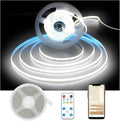 DAYBETTER COB LED Strip Light,LED Lights for Bedroom 16.4ft,Daylight White 6500K Dotless LED Light Strip,3200 LEDs Super Bright Dimmable 24V Flexible Tape Lights with Remote,Kitchen,Cabinets Lighting