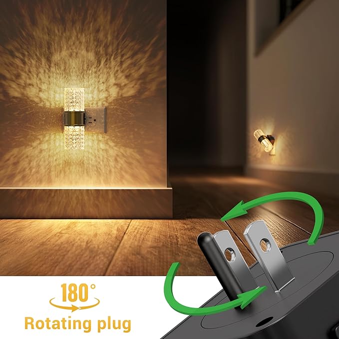 L LOHAS LED Night Light,Dimmable Night Lights Plug into Wall,2 Pack 0-100LM Adjustable Brightness LED Night Light,Automatic Night Lights Plug in with Auto Light Sensor, for Bedroom Hallway Home Decor