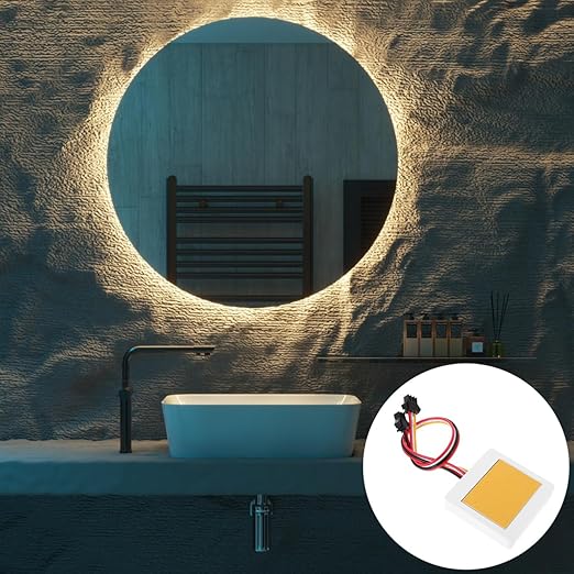Square Touch Sensor Dimmer Switch Module for Vanity Mirror Led Light Control Energy Efficient Smart Bathroom Mirror Lamp Adapter Easy Installation