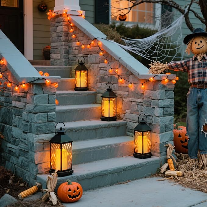 Flickering Flameless Candles Outdoor Indoor Large (D 3" x H 6") LED Candles, 2Pcs Pillar Outdoor Indoor Battery Operated Candles with Remote for Home Wedding/Christmas/Holiday Décor