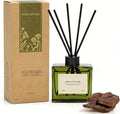 Reed Diffuser, 4 oz Earthy Sandalwood Scent Diffuser with 7 Sticks, Long Lasting Reed diffusers for Home, Elegant Fragrance for Bathroom Bedroom Office Decor, Air Fresh