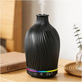 Essential Oil Diffuser 150ml, Resin Material Aromatherapy Diffuser with 1/2/4H Timer, 7 Color Lights, Auto Shut-Off, Whisper-Quiet Ultrasonic Humidifier for Home Bedroom Office (Black)