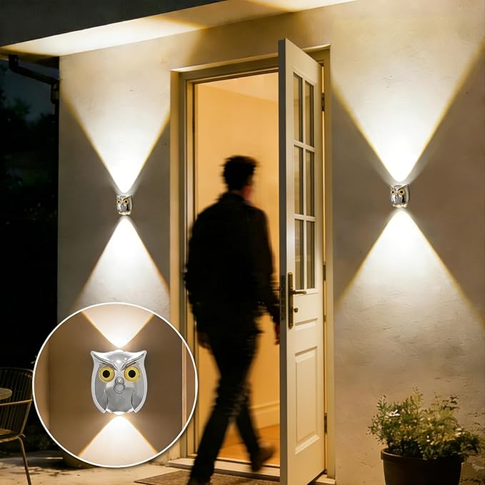 Motion Sensor Wall Light: 1200mAh Rechargeable Wall Sconce 2pcs Magnetic Stair Lights Indoor Wireless Wall Sconces Night Light for Bedroom Hallway Stairs Home Decor(Silver)