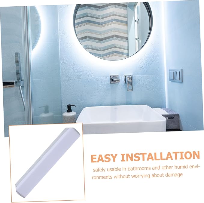 STOBOK Waterproof LED Vanity Mirror Light Anti-Fog Technology for Bathroom and Bedroom Adjustable Brightness Cordless Design for Makeup Application and Dressing Tables