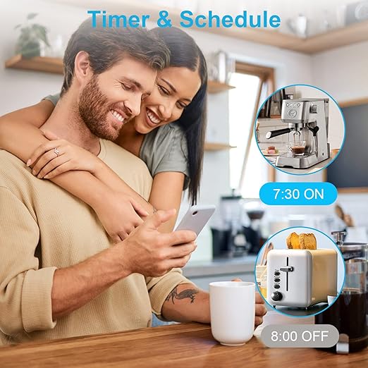 Smart Plug 5GHz, EIGHTREE Smart Plug Compatible with Alexa & Google Home, 5GHz & 2.4GHz WiFi Compatible, Alexa Smart Socket with Remote Control & Timer Function, No Hub Required (ET05)