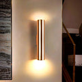 Indoor Led Creative Loft Warm Light Modern Corridor Living Room Bedside Lamp Decoration Alumiwall Lighting,Golden,10X50Cm(7W) (Golden 10X30Cm(7W))