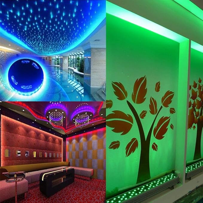LED Light Strip Kit, AC 110-130V Flexible Waterproof Rope Lights, 13ft 5050 60 LEDs/M for Indoor Outdoor Commercial Lighting Decoration, Accessories Included, Green