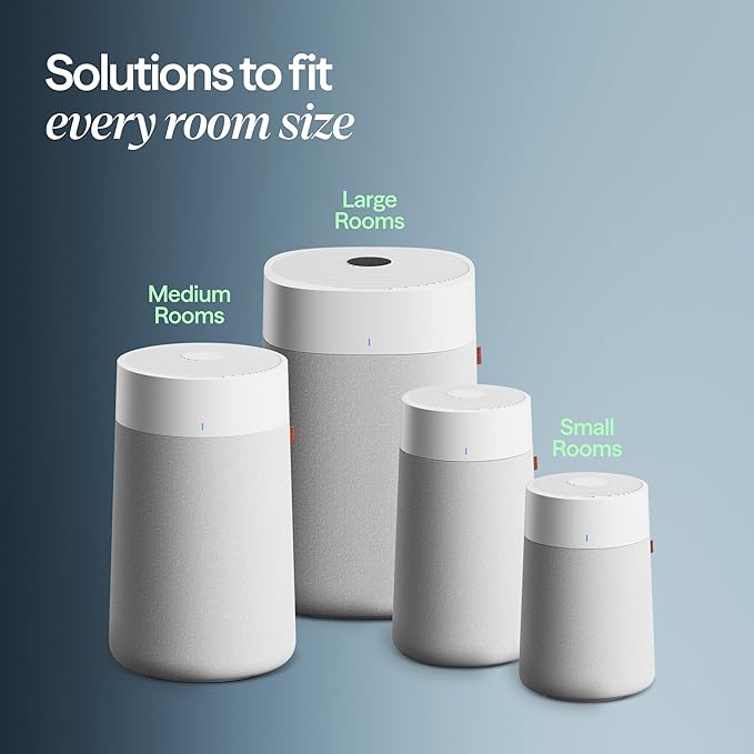 BLUEAIR Blue Pure 311i Max Smart Air Purifier for Medium Rooms up to 1,800 Sq Ft HEPASilent Air Cleaner for Pets Allergies Smoke & Dust WiFi Air Purifier with Auto Mode Quiet Air Purifier for Bedroom