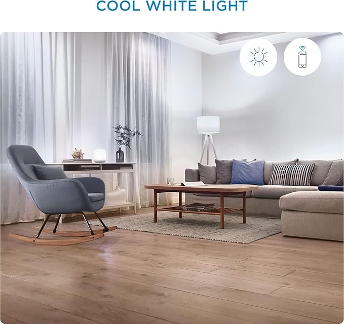 WiZ Connected 65W Eq.(7.2W) BR30 Daylight (5000K) LED Smart Bulb - Pack of 2-650 Lumen- E26 - Indoor - Connects to Your Existing Wi-Fi - Control with Voice or App - Activate with Motion