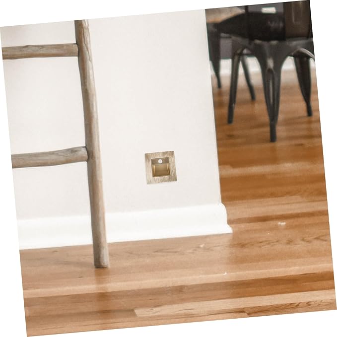 Alipis Induction Foot Lamp Stairs Lights Motion Sensor Led Indoor Step Lighting Wall Mount Soft Warm for Home Bathroom