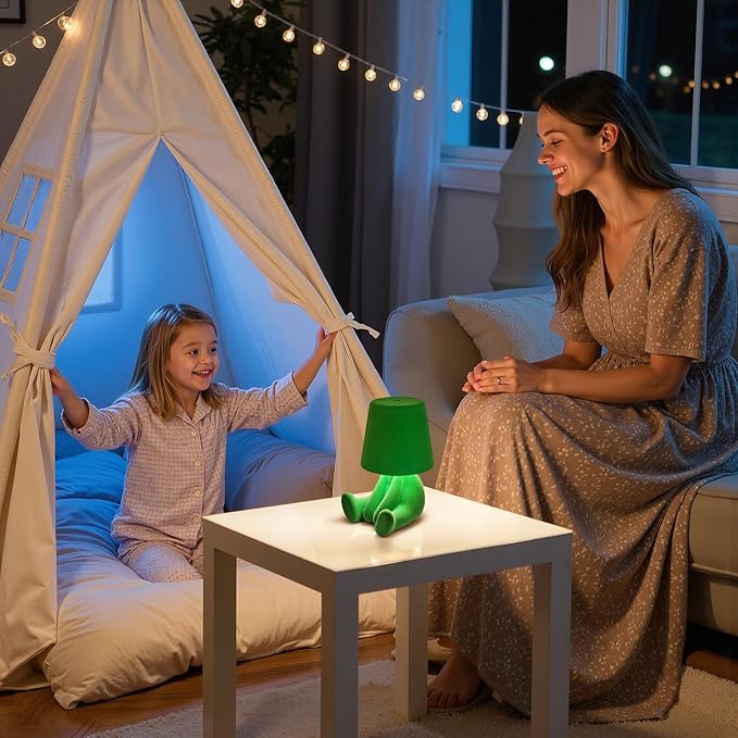 Bedside Touch Control Table Lamp, USB Rechargeable Night Light for for Men Women Boyfriend Girlfriend, 3 Way Dimmable Cute Light Nightstand Lamp Birthday Gifts