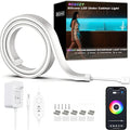 42inch WiFi Night Light Radar Motion Sensor Silicone LED Under Cabinet Lights RGB CCT White 2700K-6500K, Waterproof, APP Control, Dimmable Timing, for Google Home Alexa, for Kitchen, Under Counter
