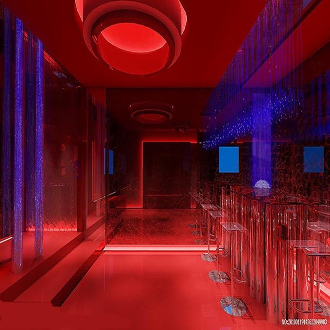 LED Light Strip Kit, AC 110-130V Flexible Waterproof Rope Lights, SMD 5050 60 LEDs/M for Indoor Outdoor Commercial Lighting, Accessories Included (Red, 20ft/6m)