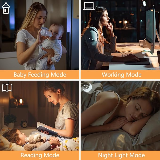 Floor Lamps for Living Room, Modern Standing Lamp, Minimalist Pole Lamps, Stepless Dimmable 9W Bulb Included, Tall Lamp with Linen Shade, Lamps for Bedroom, Office, Kids Room, Reading Light