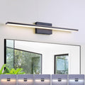 LED Modern Bathroom Vanity Light Dimmable 5CCT Bathroom Light Fixture Over Mirror, Black Bar Vanity Light for Bathroom Mirror Restroom(31.5 inch, 24W)