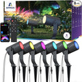APPECK Smart Landscape Lighting Kit 36W, RGBCW Smart Landscape Lights 6 Pack, IP65 Waterproof Outdoor Spotlights, Alexa/Google Assistant Compatible, for Garden Pathway Yard Holiday Decor