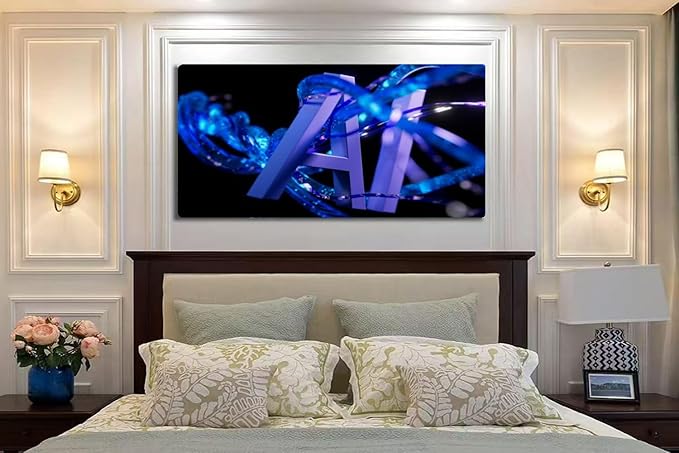 Wibinuki Wall Art Wall Decor Wall Paintings Artificial Intelligence Machine Learning Large Language Model for Living Room Bedroom Bathroom Home Decor Can Be Hung Directly 20"x 40"