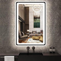 20 x 30 Inch Black Bathroom LED Mirror with Black Frame Lighted Vanity Mirror with Lights for Bathroom Wall 30in LED Mirror 3 Color Dimmable Anti Fog 30" Framed Bathroom Smart Light up Mirror