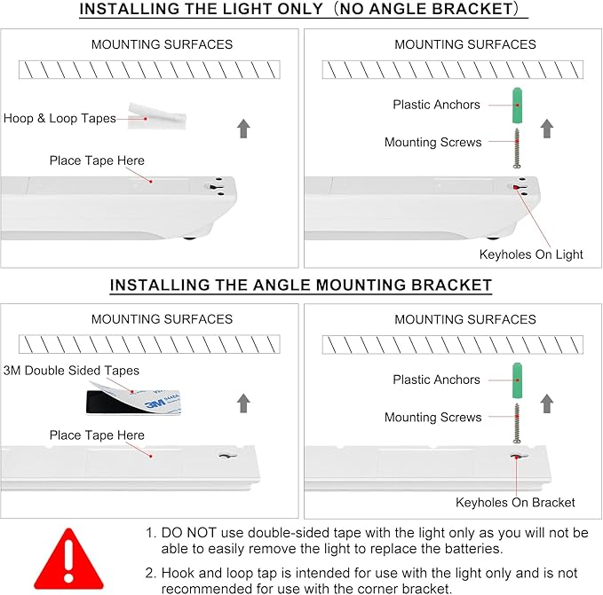 LUXSWAY LED Under Cabinet Light with Remote, Battery Operated Colors Changing Lighting with Timer, Dimmable Light Bar, LED RGB Closet Light for Kitchen, Cupboard, Display Shelf
