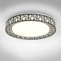 ASD 20 Inch LED Flush Mount Ceiling Light Fixture for Bedroom, 42W 2475LM 5CCT 2700K-5000K, Triac Dimmable Lights, Dining, Living Room, Kitchen Lamps, Modern Home Lighting Fixtures, Black, ETL