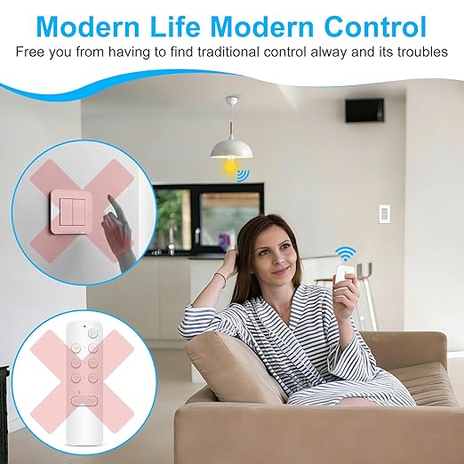 Remote Control E26 E27 Light Bulb Socket Adapter,GreenCyle 2PCS Wireless Light Switch and 1Standard Medium Base Lamp Socket Extender 2.3"(5.8cm),Screw-in,Max 500W,No Wiring Needed,500ft Range,for Lamp