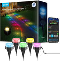 Govee Outdoor Ground Lights 2, 50ft Patio Decorations, 15 Pack RGBIC Pathway Lights with 100LM Warm White, IP67 Waterproof, 63 Scene Modes, Works with Alexa, Google Assistant