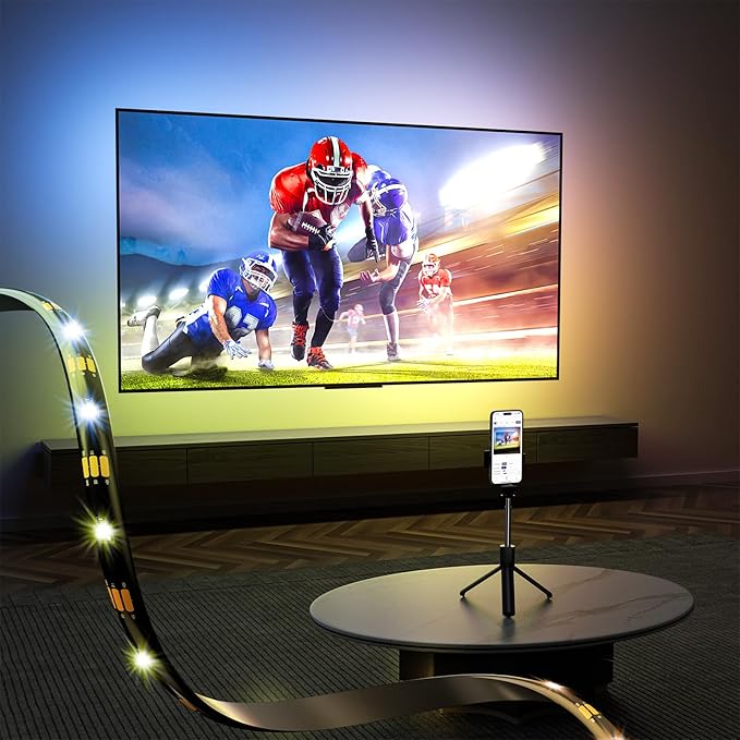 Lytmi RGBIC TV Backlight - 13ft LED Lights Sync with Music, Bluetooth Control, Multiple Scene Modes for 25-55 inch TVs