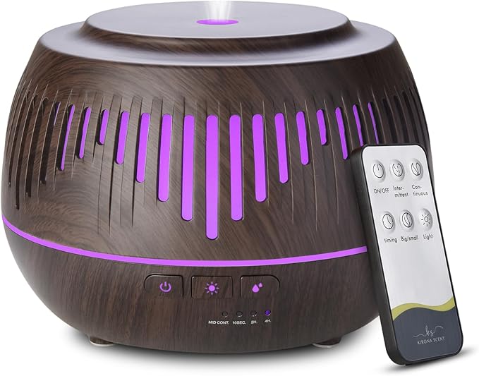 Humidifiers for Bedroom Large Room Home Whole House Baby Kids Plants,Cute Aromatherapy Diffuser 500ml Ultrasonic Cool Mist Humidifier Quiet,Essential Oil Diffusers with LED Night Light Remote