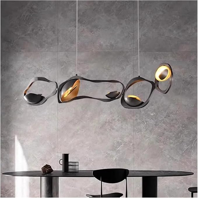 Modern Home Decor Led Lights Pendant Light Lamps for Living Room Chandeliers for Dining Hanging Indoor Lighting,Modern LED Chandelier(Warm White,Length 200)