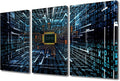 Canvas Wall Art for Living Room Electronic PC Large Wall Art CPU Concept Paintings Modern Artwork Computer Chip Contemporary Home Decor Print On Canvas for Bedroom Office Ready to Hang (24"Wx36"H)
