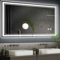 48“ x 28” LED Bathroom Mirror with Lights Anti-Fog Dimmable 3 Colors LED Mirror for Bathroom Memory Function Smart Mirror Wall Mounted Horizontal/Vertical